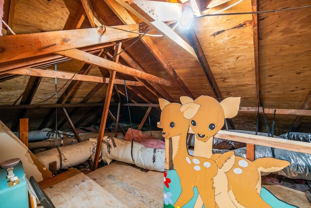 view of attic