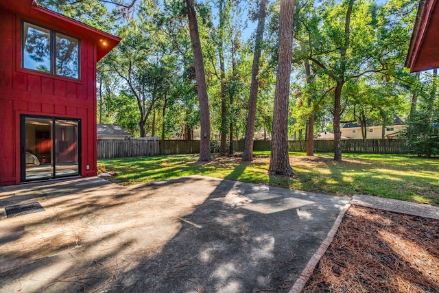 6711 River Lodge Dr, Spring, TX 77379 - view of yard with a fenced backyard and a patio area