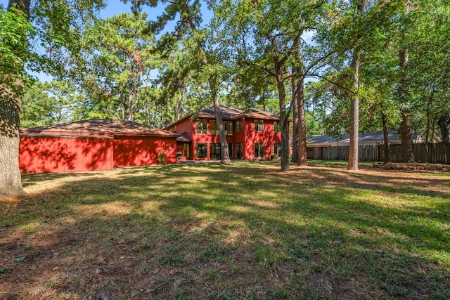 6711 River Lodge Dr, Spring, TX 77379 - view of yard with fence