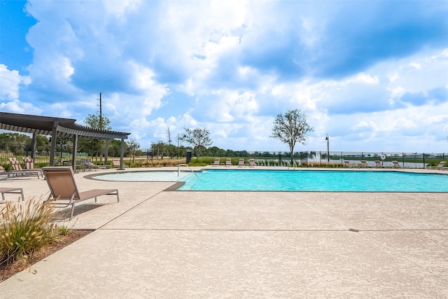 view of pool with a patio area