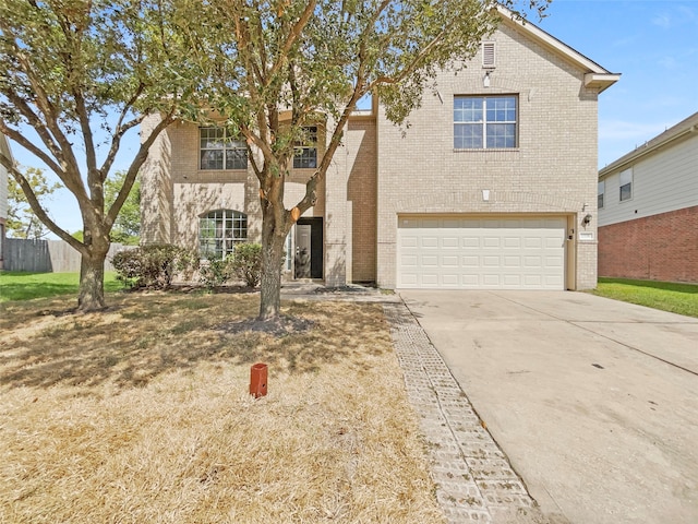 front of property featuring a garage