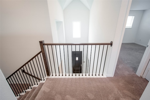 stairs with carpet