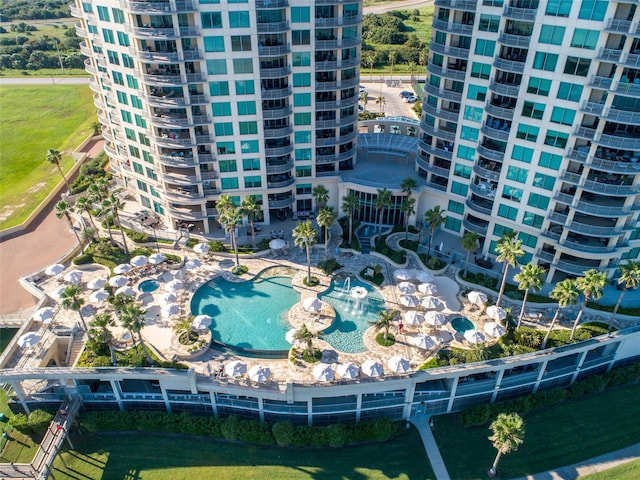 birds eye view of property