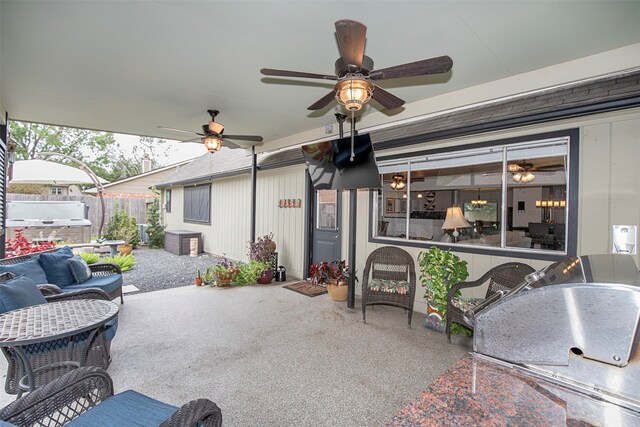 view of patio / terrace featuring outdoor lounge area