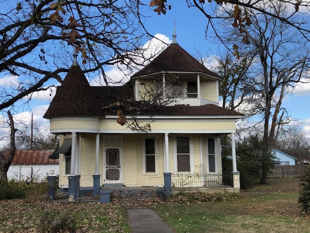 victorian-style house with covered porch