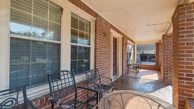 view of patio / terrace with a porch