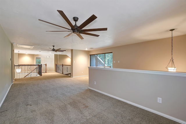 view of carpeted empty room