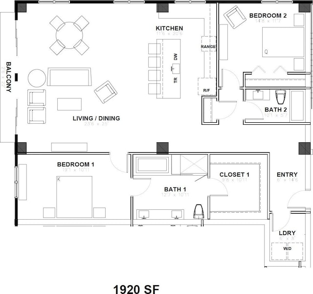 0 W 17th St Unit 6K, Houston, TX 77008 - floor plan