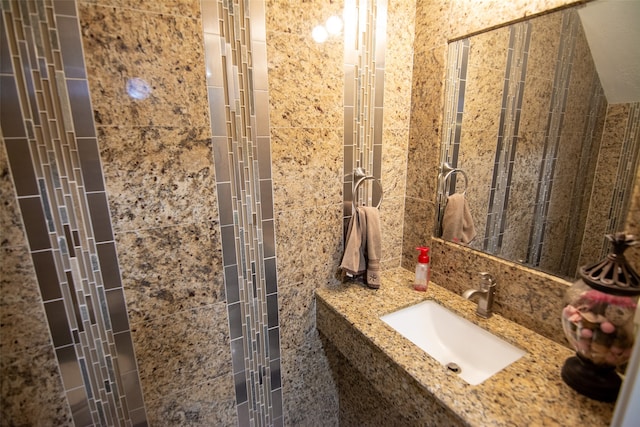 bathroom with vanity