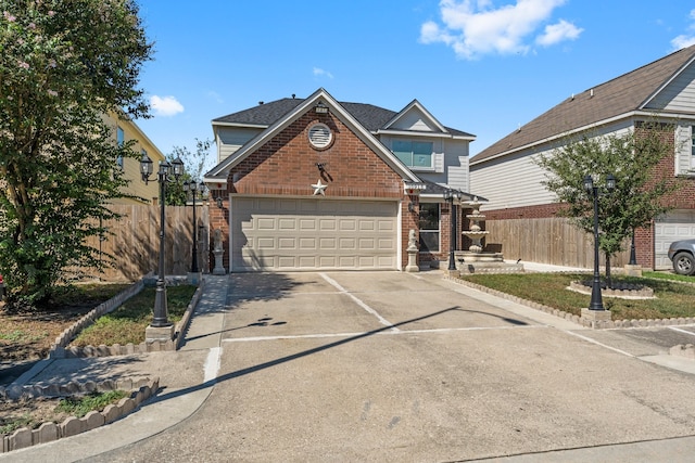 view of front of house featuring a garage