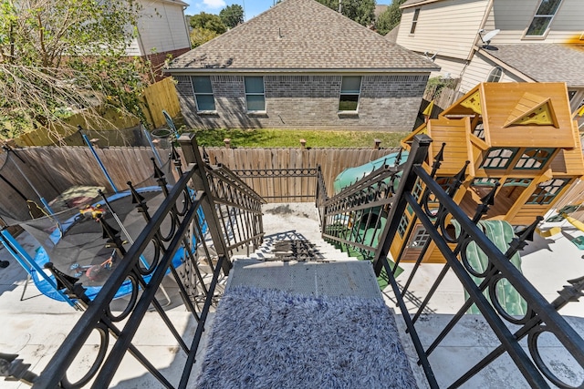 balcony featuring a patio