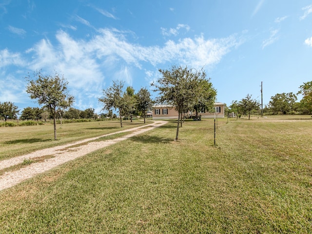 view of community featuring a yard