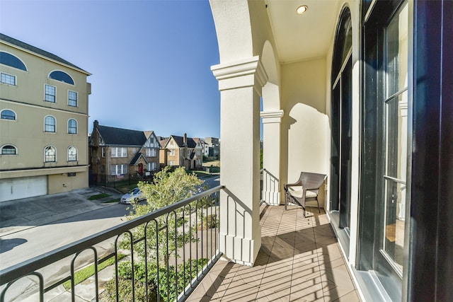 view of balcony