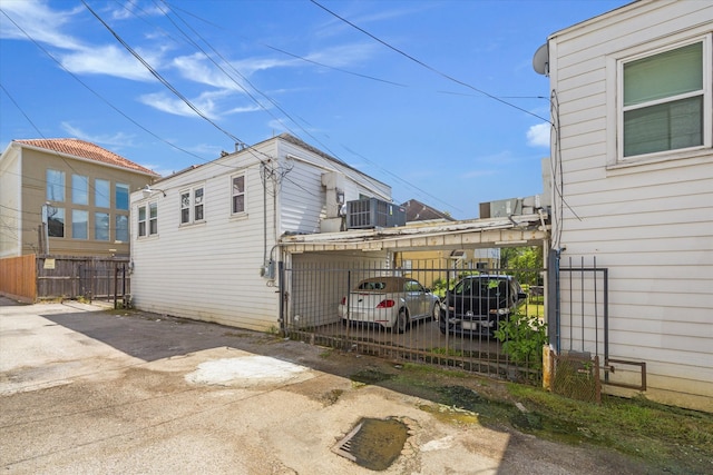 exterior space with central AC unit