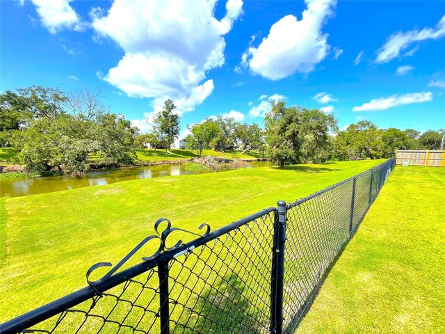 308 Creekside Ln, Lake Jackson, TX 77566 - view of yard with a water view