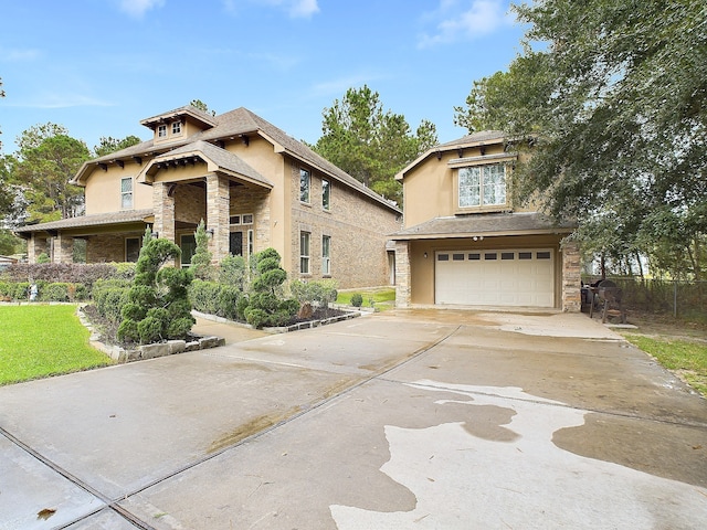 view of front of house featuring a garage