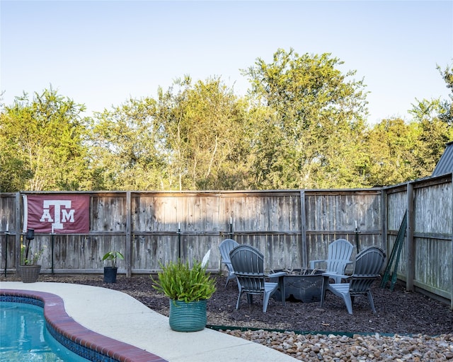 view of pool