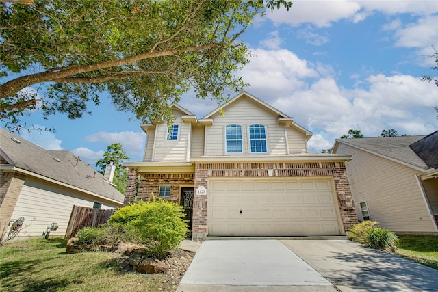 view of front of house featuring a garage