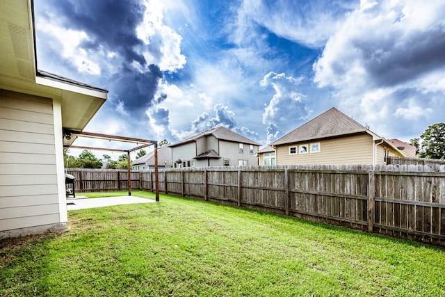 view of yard featuring a patio area