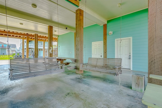 exterior space featuring a porch