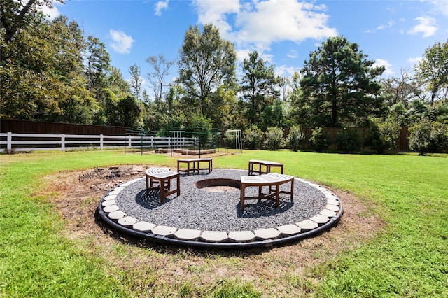 view of yard with a patio