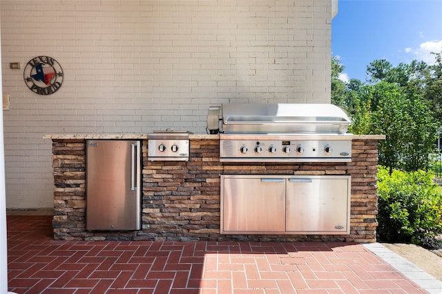 view of patio / terrace with grilling area and area for grilling