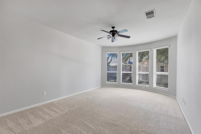 13607 Breakwater Path Loop, Houston, TX 77044 - carpeted spare room featuring baseboards and a ceiling fan