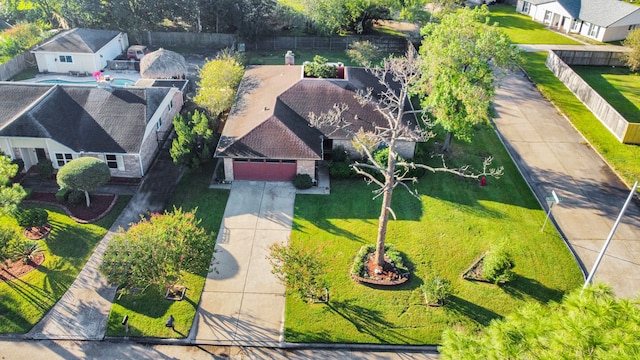 birds eye view of property