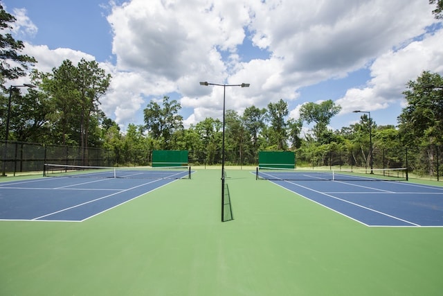 view of tennis court