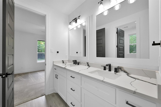 bathroom with vanity