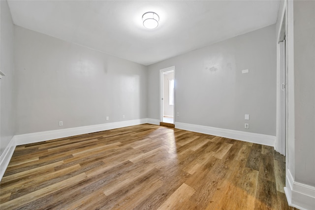 interior space with hardwood / wood-style flooring