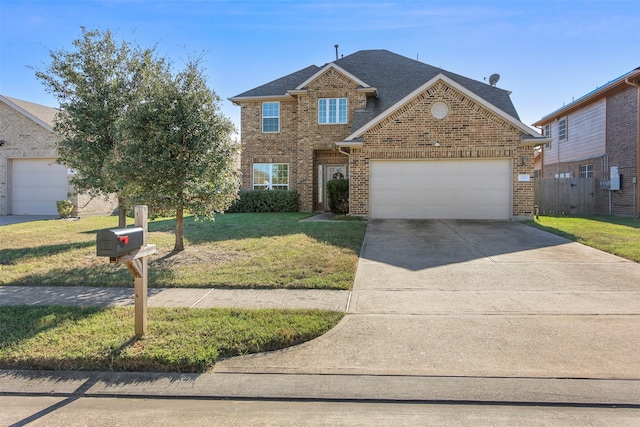 view of property featuring a front yard