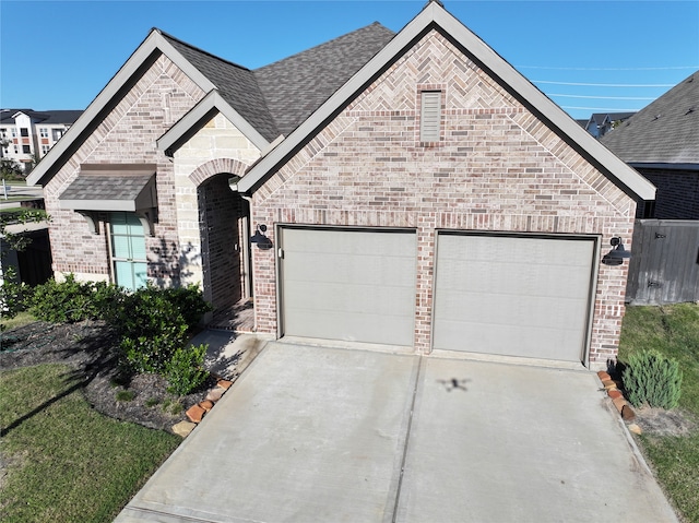 view of front of house featuring a garage