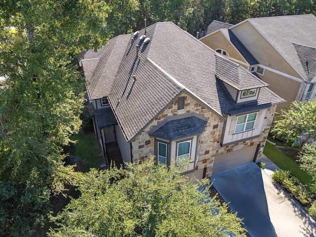 birds eye view of property