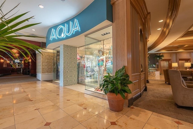 view of community lobby