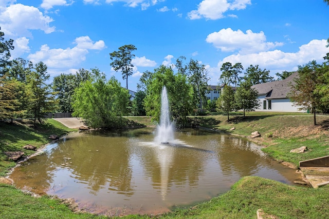 view of water feature