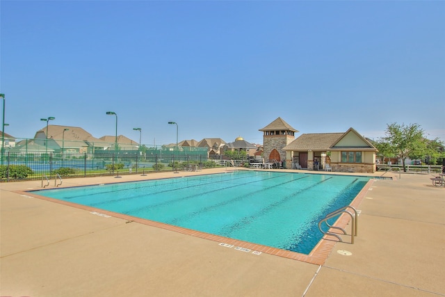 view of pool with a patio area