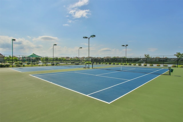 view of sport court