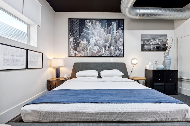 bedroom featuring carpet flooring