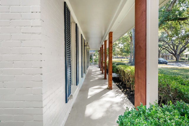 view of patio / terrace featuring covered porch