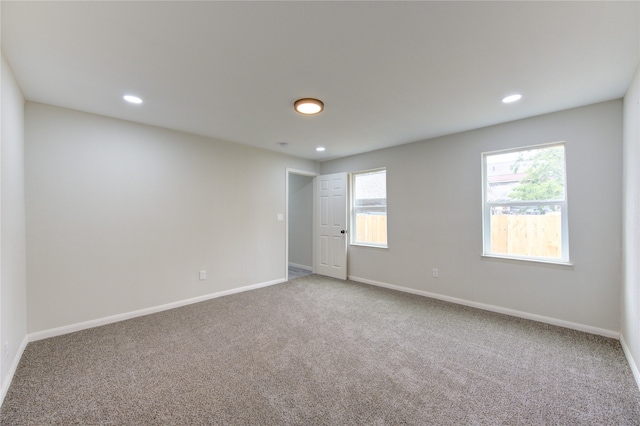 view of carpeted empty room