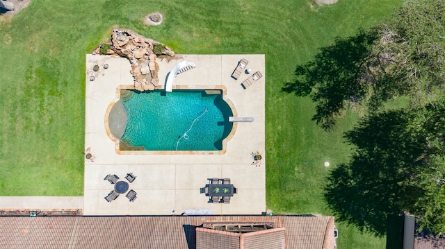 birds eye view of property