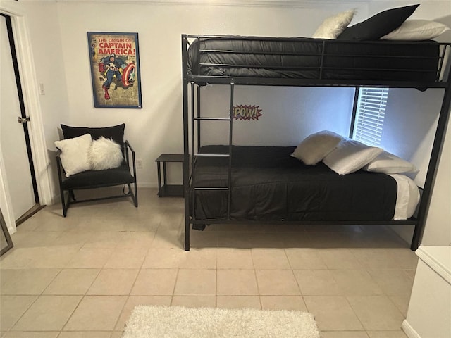 view of tiled bedroom