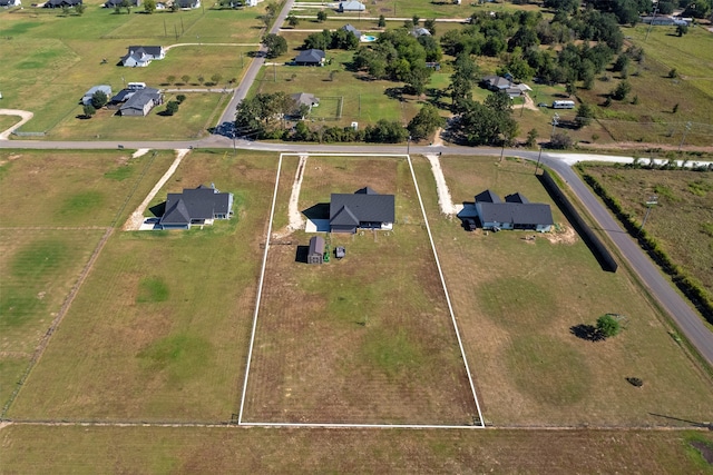 bird's eye view featuring a rural view