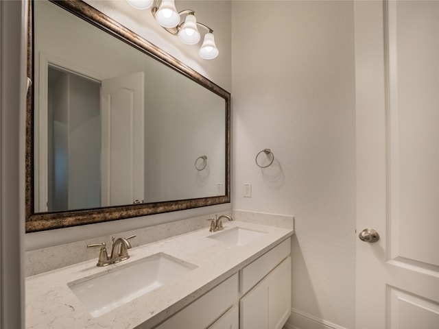 bathroom with vanity