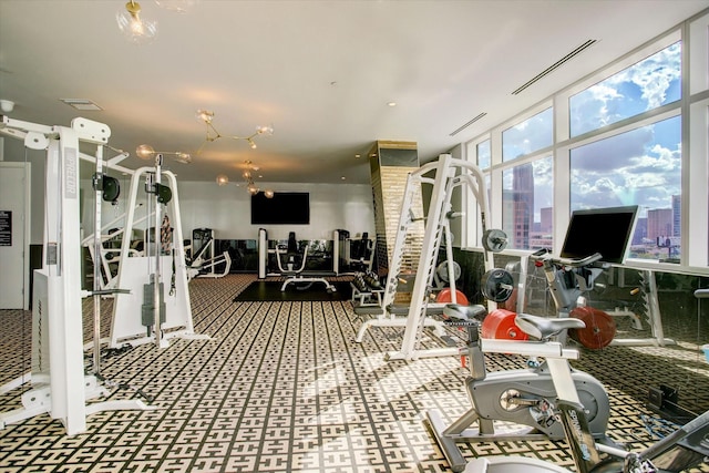 view of exercise room