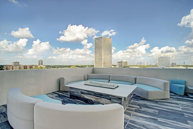 view of patio featuring outdoor lounge area