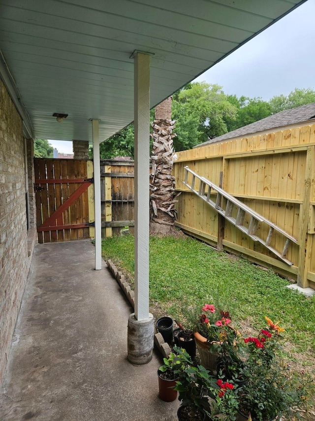 view of patio