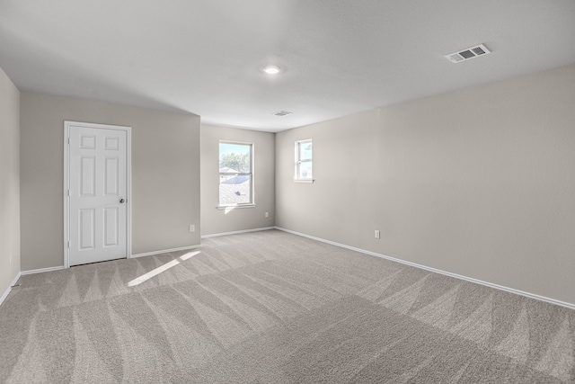 empty room with light carpet