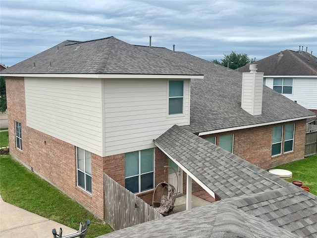 view of rear view of property